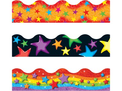 TREND Enterprises, Inc. Terrific Trimmers 39 x 2.25 Borders, Stars 12/Pack (T09211)