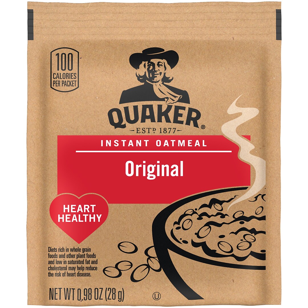 Quaker Oatmeal 0 98 Oz 48 Carton 43661 Quill Com