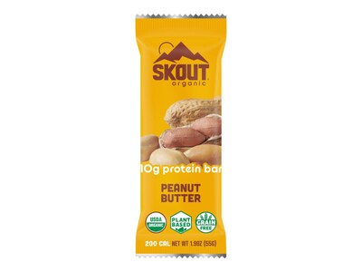Skout Organic Protein Bars, Peanut Butter, 1.94 Oz., 12/Carton (12-003-01-01)