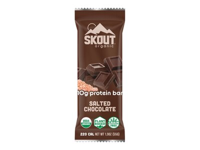 Skout Organic Protein Bars, Salted Chocolate, 1.94 Oz., 12/Carton (12-004-01-01)