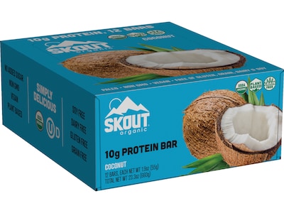 Skout Backcountry Organic Gluten Free Coconut Almond Protein Bar, 1.94 oz., 12 Bars/Box (SKO00227)