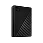 WD My Passport 4TB USB 3.2 Gen 1 External Hard Drive, Black (WDBPKJ0040BBK-WESN)