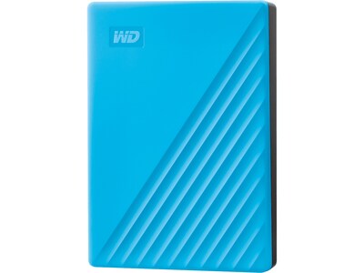 WD My Passport 4TB USB 3.2 Gen 1 External Hard Drive, Sky (WDBPKJ0040BBL-WESN)