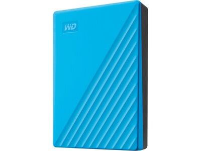 WD My Passport 4TB USB 3.2 Gen 1 External Hard Drive, Sky (WDBPKJ0040BBL-WESN)