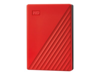 WD My Passport 4TB USB 3.2 Gen 1 External Hard Drive, Red (WDBPKJ0040BRD-WESN)