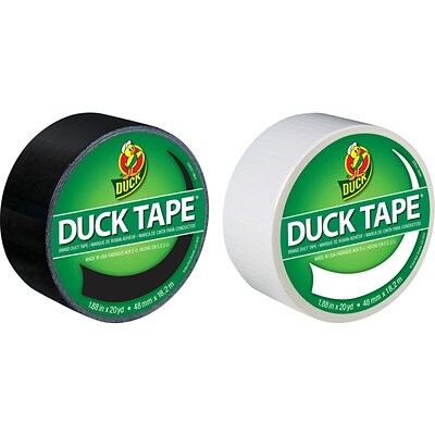 Duck Heavy Duty Duct Tape, 1.88 x 20 Yds., Assorted Colors, 2 Rolls/Pack (DUCKBW2PK-STP)