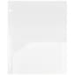 JAM Paper Heavy Duty 3-Hole Punched 2-Pocket Folder, Clear, 6/Pack (383HHPclb)