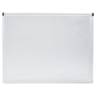 JAM Paper Plastic Envelopes with Zip Closure, Letter Size, Clear, 12/Pack (218Z1CL)