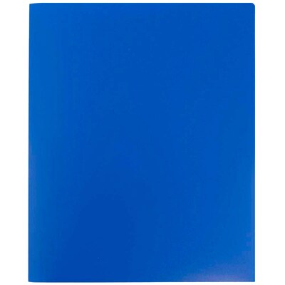 JAM Paper Heavy Duty 2-Pocket Folder, Blue, 108/Carton (383HBUB)