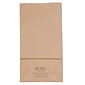 JAM Paper Kraft Lunch Bags, 8" x 4.25" x 2.25", Brown, 25/Pack (690KRBR)