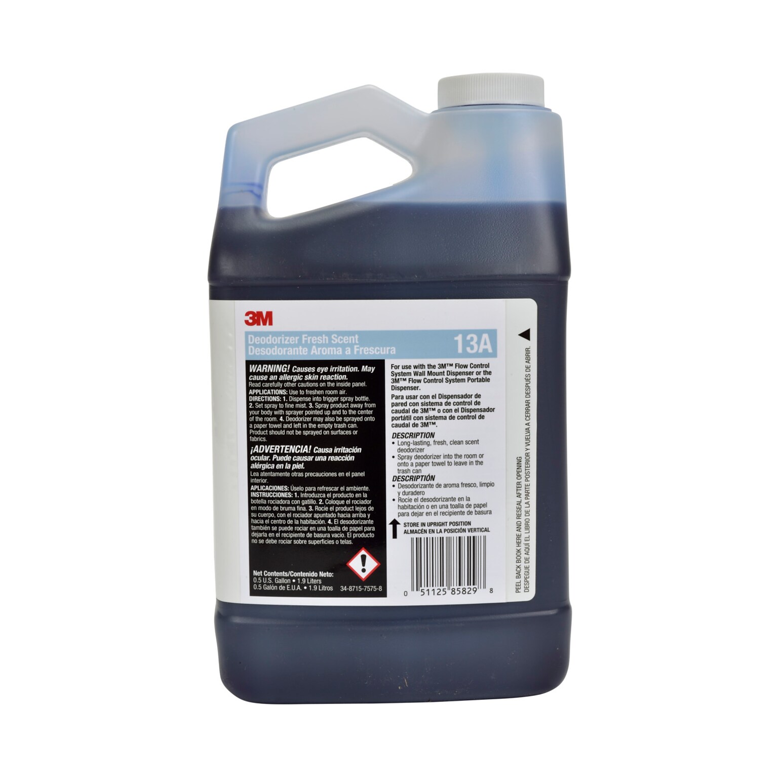3M™ Deodorizer, Fresh Scent Concentrate, 0.5 Gallon, 4/Case (13A)