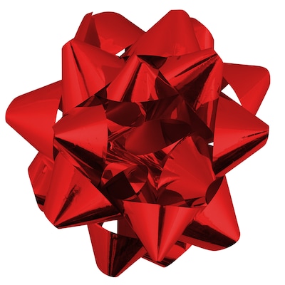 JAM Paper® Gift Bows, Mega, 13 Inch Diameter, Red, Sold Individually (2167013381)