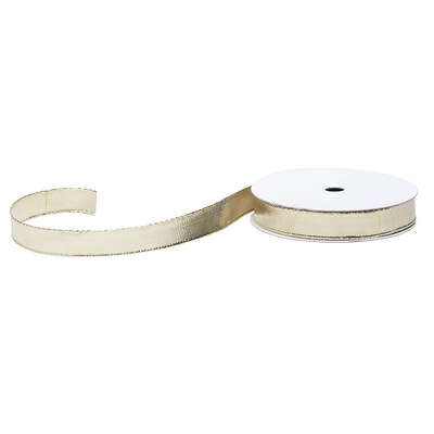 JAM Paper® Wire Edged Ribbon, 1/2 Inch x 3 Yards, Gold, Sold Individually (2210216379)