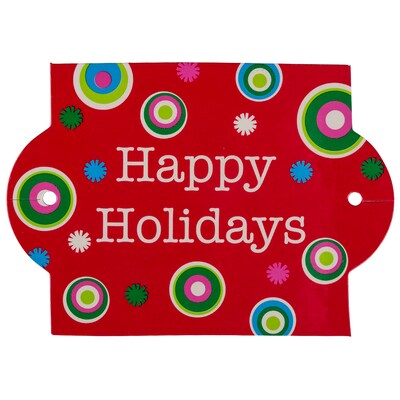 JAM Paper Holiday Package Tags, Assorted, 4/Pack (36893)