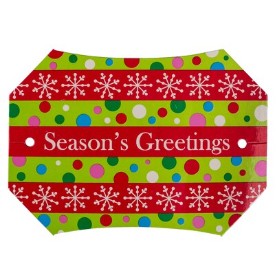 JAM Paper Holiday Package Tags, Assorted, 4/Pack (36893)