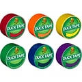 Duck Heavy Duty Duct Tapes, Assorted Colors, 6 Rolls/Pack (DUCKRNBW6PK-STP)