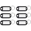 Advantus 1-Key Tags, Black, 6/Pack (KEY98017)