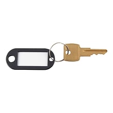 Advantus 1-Key Tags, Black, 6/Pack (KEY98017)