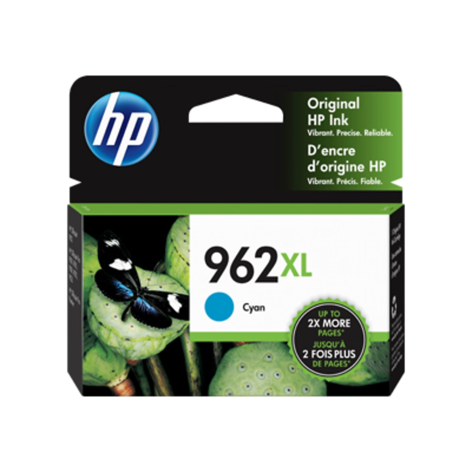 HP 962XL Cyan High Yield Ink Cartridge (3JA00AN#140), print up to 1600 pages