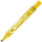 Avery Marks-A-Lot Large Desk-Style Permanent Markers, Chisel Tip, Yellow, 12/Pack (08882)