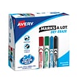 Avery Marks-A-Lot Desk & Pen-Style Dry Erase Markers, Assorted, 24/Pack (29870)