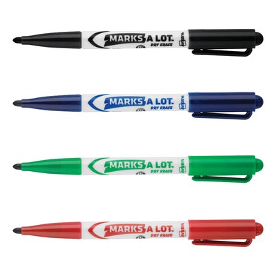Avery Marks-A-Lot Pen-Style Dry Erase Markers, Bullet Tip, Assorted, 24/Pack (29860)