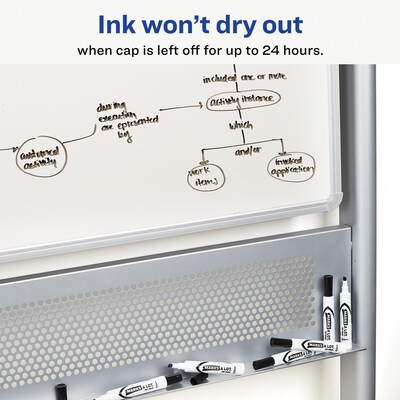 Avery Marks-A-Lot Desk-Style Dry Erase Markers, Chisel Tip, Assorted, 8/Pack (24411)