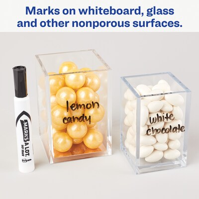 Avery Marks-A-Lot Desk-Style Dry Erase Markers, Chisel Tip, Assorted, 24/Pack (98188)