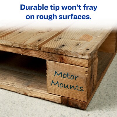 Avery Marks A Lot Tank Permanent Markers, Chisel Tip, Blue, 12/Pack (AVE07886)