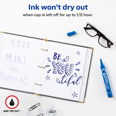 Avery Marks A Lot Tank Permanent Marker, Chisel Tip, Blue (08886)