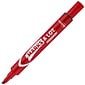 Avery Marks A Lot Desk-Style Permanent Markers, Chisel Point, Red, 12/Pack (08887/98017)