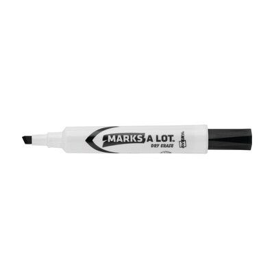 Avery Marks-A-Lot Desk-Style Dry Erase Markers, Chisel Tip, Black, 36/Pack (98207)
