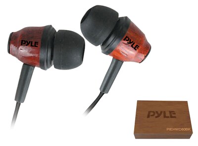 PYLE Home Stereo Headphones, Dark Mahogany (PIEHWD80DK)