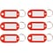 Advantus 1-Key Tags, Red, 6/Pack (KEY98018)