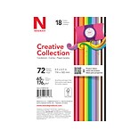 Neenah Paper Creative Collection 65 lb. Cardstock Paper, Assorted Colors, 72 Sheets/Pack (46416-02/0