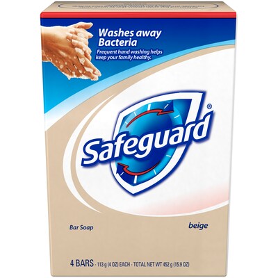 Safeguard Bar Soap, 4 oz., Scented, 48 Bars/Carton (PGC08833)