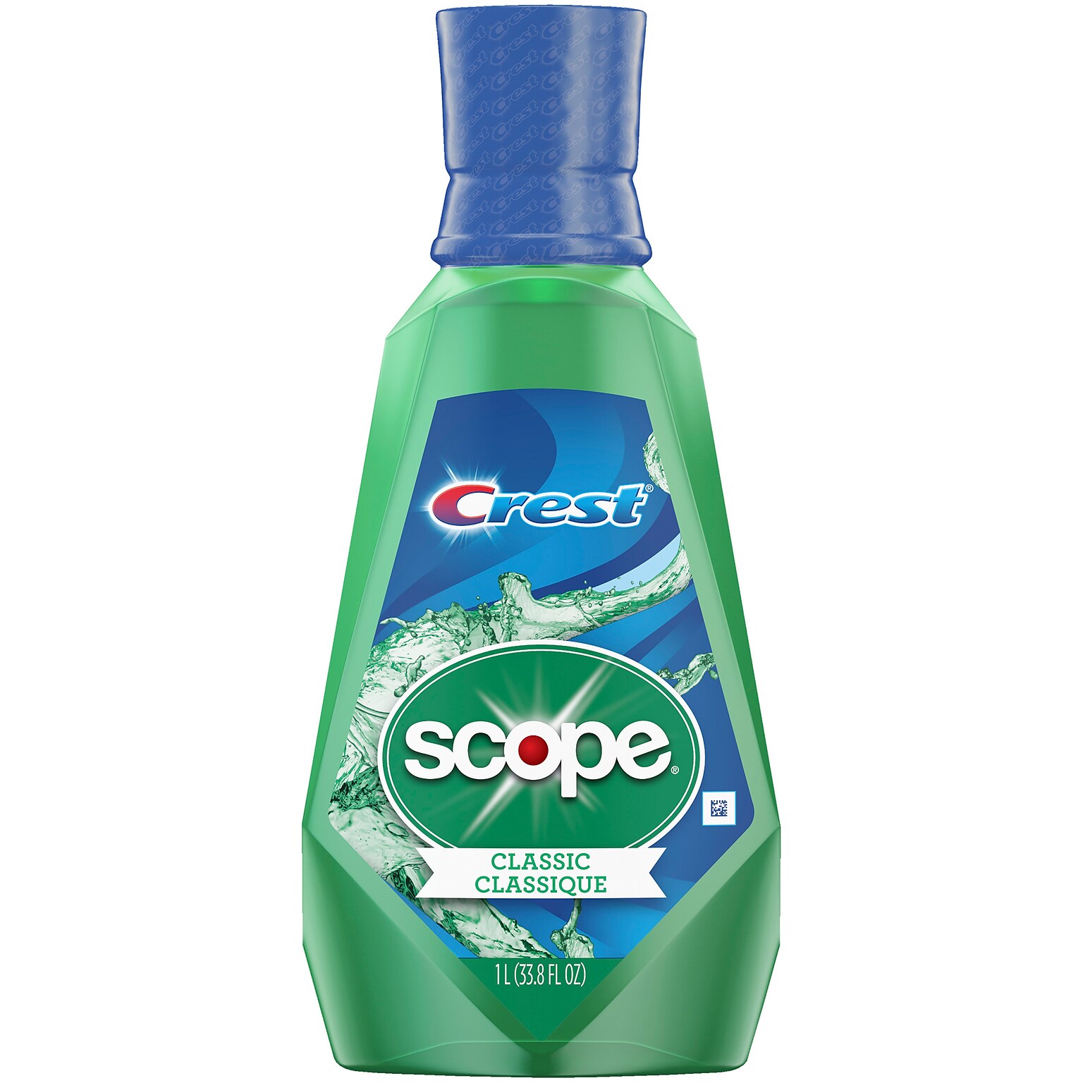 Crest Scope Classic Minty Fresh Mouthwash, 33.8 Fl. oz., 6/Carton (95662)