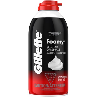 Gillette Foamy Regular Shaving Foam, 11 oz. (24040)