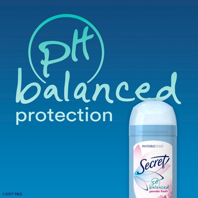 Secret Powder Fresh Invisible Solid Antiperspirant and Deodorant, 0.5 oz., 24/Carton (31384CT)