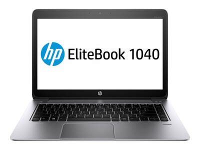 HP EliteBook Folio 1040 G2 14" Refurbished Notebook, Intel i5 2.2GHz Processor, 8GB Memory, 128GB SSD, Windows 10 Pro