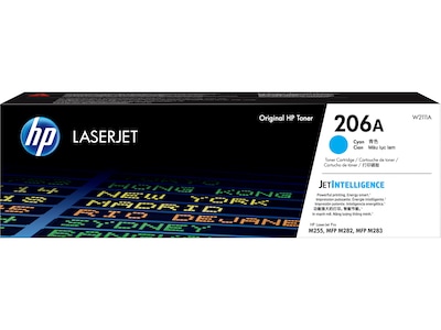 HP 206A Cyan Standard Yield Toner Cartridge (W2111A)