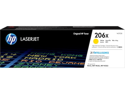 HP 206X Yellow High Yield Toner Cartridge (W2112X)