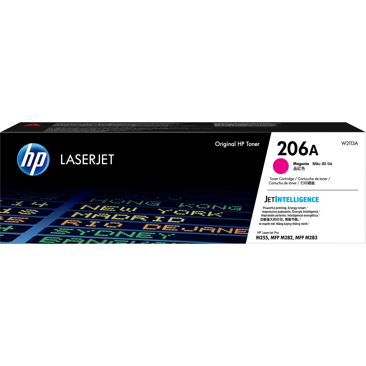 HP 206A Magenta Standard Yield Toner Cartridge (W2113A), print up to 850 pages