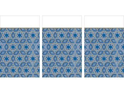 Amscan Hanukkah Festival of Lights Tablecover, Blue, 3/Pack (572623)