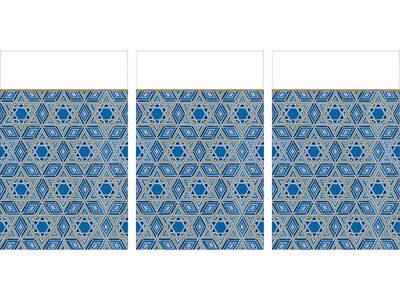 Amscan Hanukkah Festival of Lights Tablecover, Blue, 3/Pack (572623)