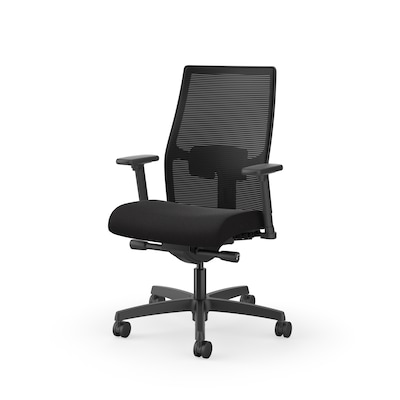 HON Ignition 2.0 Mesh/Fabric Standard Computer and Desk Chair with Seat Slide, Black (HONI2M2AMLC10T