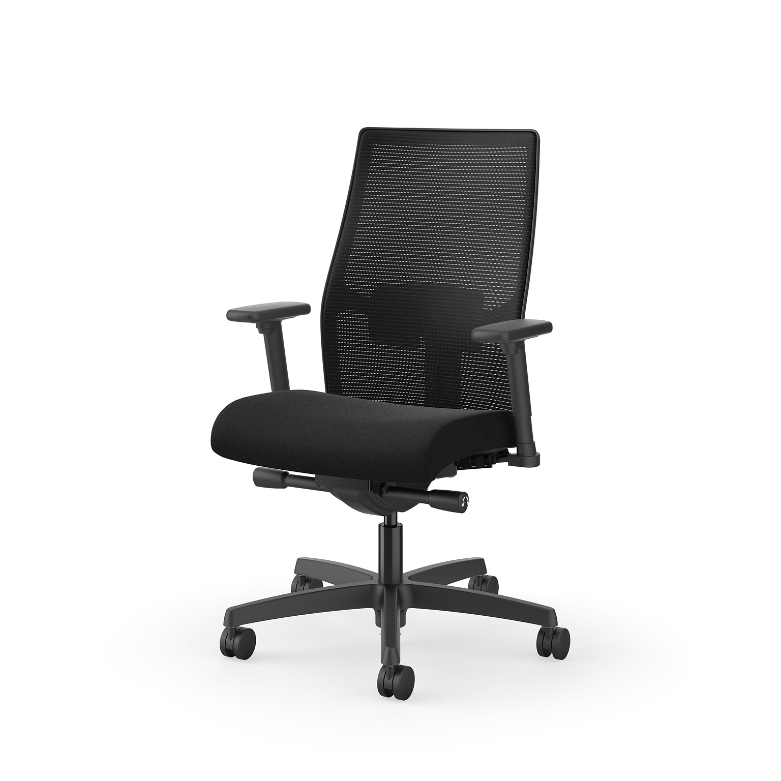 HON Ignition 2.0 Mesh/Fabric Computer and Desk Chair, Black (HONI2MM2AMC10BC)