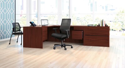 HON Ignition 2.0 Mesh/Fabric Computer and Desk Chair, Black (HONI2M2AMLC10TK)