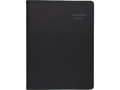 2020-2021 AT-A-GLANCE 8 x 10 Academic Planner, QuickNotes, Black (76110521)