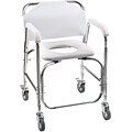 DMI® Shower Transport Chair, Steel, 250 lb. Capacity (522-1702-1900)